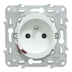 S320559 Wiser Ovalis - Prise 2P+T connectée 16A  zigbee Blanc