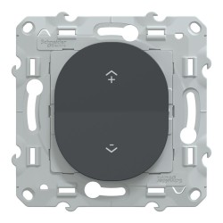 S340531 Wiser Ovalis - interrupteur centralisé sans fil 2 ou 4 BP Anthracite