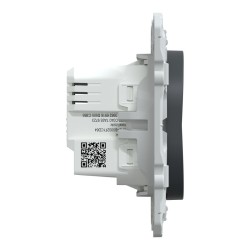 Connected switch 4A zigbee Anthracite S340567W Wiser Ovalis