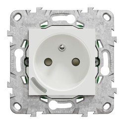 NU555918 Wiser Unica - Presa collegata 2P+T 16A zigbee Bianco