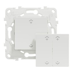NU557118W Wiser Unica - Interruttore Centrale Wireless 2 o 4 BP Bianco