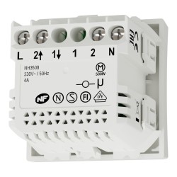 Interruttore tapparella 4A zigbee blc antimic mecha solo NU350820W Wiser Unica