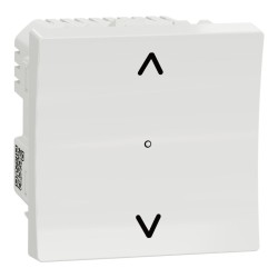 Interruttore tapparella 4A zigbee blc antimic mecha solo NU350820W Wiser Unica