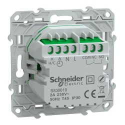 Thermostat connecté filaire 2A Aluminium S530619 Wiser Odace