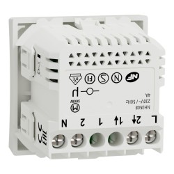 Interrupteur pour volet roulant 4A zigbee blanc méca seul NU350818W Wiser Unica