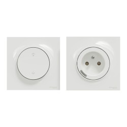 S520559K Wiser Odace - Kit commande sans fils et prise connectée zigbee 3.0
