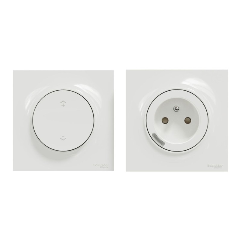 S520559K Wiser Odace - Kit commande sans fils et prise connectée zigbee 3.0 S520559K Wiser Odace - Kit commande sans fils et prise connectée zigbee 3.0