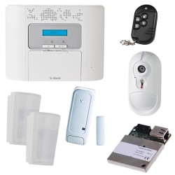 Kit d'alarme Visonic PowerMaster 30 NFA2P avec détecteur caméra  et carte IP