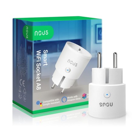 NOUS A8 - Prise intelligente Wifi 10A mesure consommation