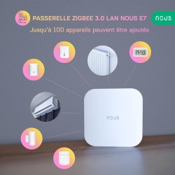 NOUS E6 - Termostato LCD temperatura y humedad Zigbee 3.0