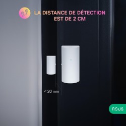 NOUS E3 - Détecteur ouverture porte ou fenêtre Zigbee 3.0