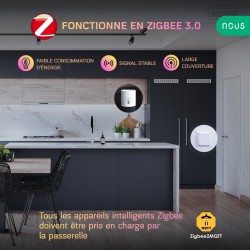 NOUS E5 - Zigbee 3.0 Temperatur- und Feuchtigkeitsdetektor