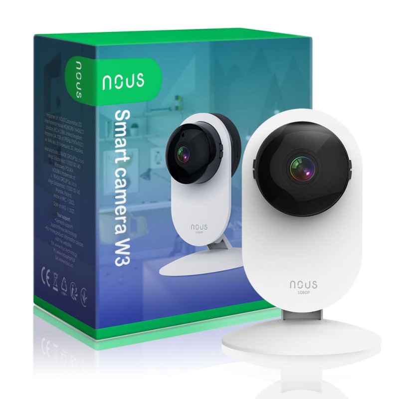 NOUS W3 - Caméra connectée intérieure WIFI TUYA IP 2 Mégapixels