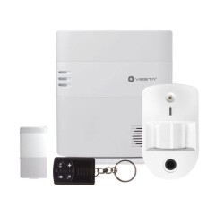 Vesta KIT2-PKB1HSGWM8B4GSL02 - Pack alarme radio IP 4G détecteur caméra LED