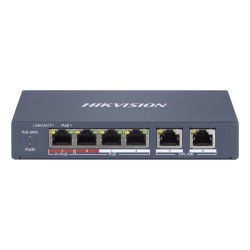 Hikvision DS-3E1106HP-EI - Switch POE 4 ports