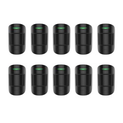 Ajax MOTIONPROTECT - Lot de 10 détecteurs PIR noir
