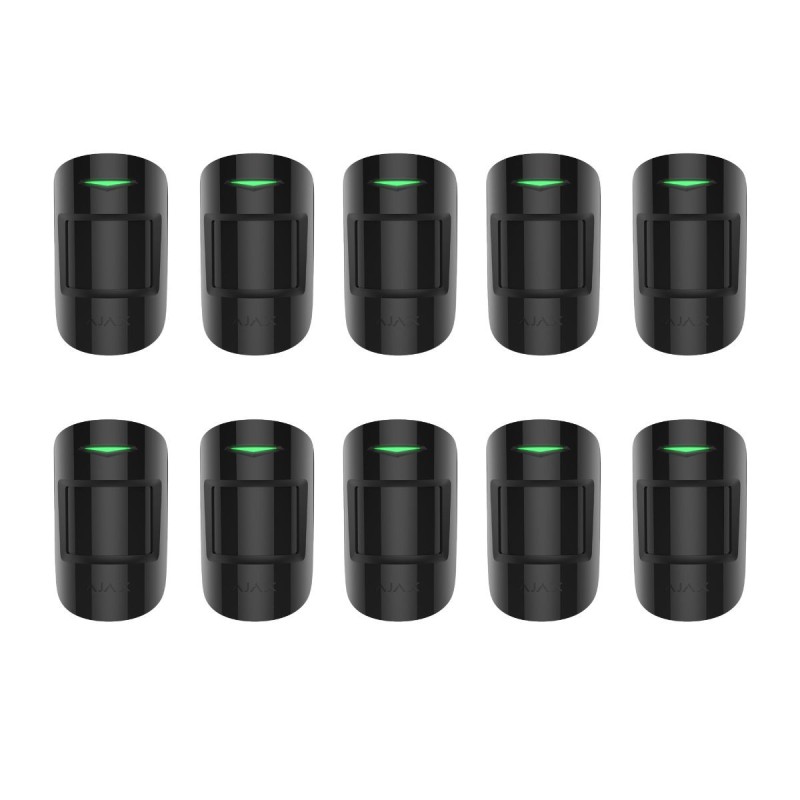 Ajax MOTIONPROTECT - Lot de 10 détecteurs PIR noir Ajax MOTIONPROTECT - Lot de 10 détecteurs PIR noir