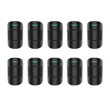 Ajax MOTIONPROTECT - Lot de 10 détecteurs PIR noir