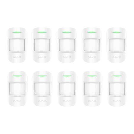 Ajax MOTIONPROTECT - Lot de 10 détecteurs PIR blanc