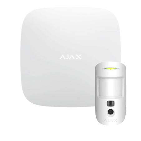 Ajax Hub 2 PLUS - Alarme Ajax kit levée de doute Hub2 Plus MotionCam blanc