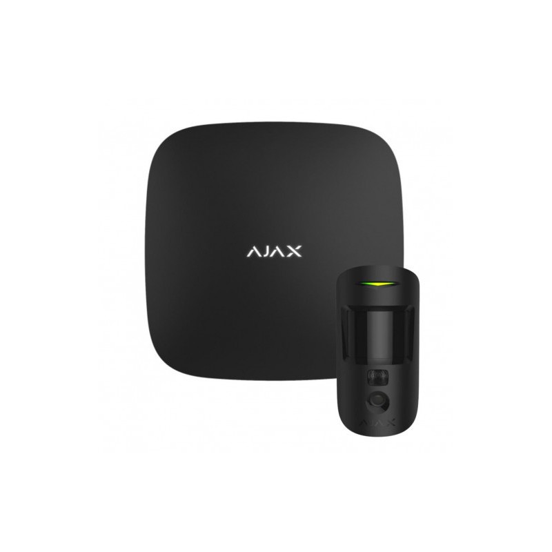 Ajax Hub 2 - Kit alarme Ajax levée de doute Hub 2 avec motion cam noir Ajax Hub 2 - Kit alarme Ajax levée de doute Hub 2 avec motion cam noir