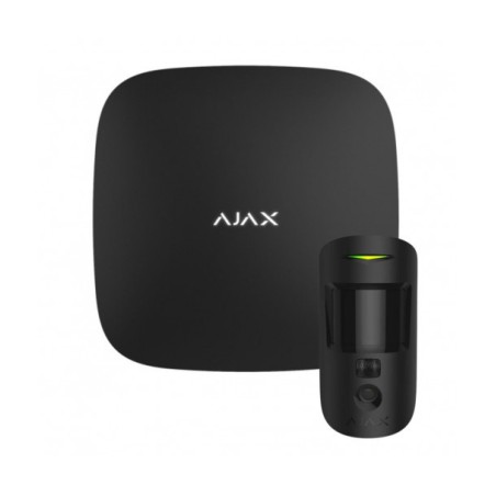 Ajax Hub 2 - Kit alarme Ajax levée de doute Hub 2 avec motion cam noir