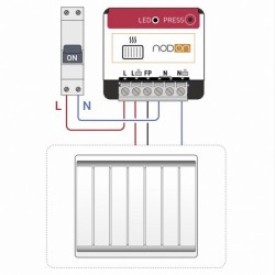 Nodon SIN-4-FP-21 - Cavo pilota radiatore elettrico modulo Zigbee