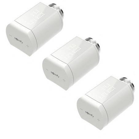 Somfy 1870508 - Pack 3 Têtes thermostatique IO