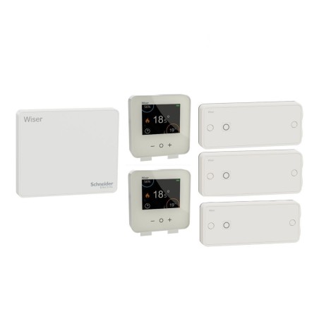 Schneider Wiser kit CCTFR6905G2﻿ - pack thermostat connecté pour radiateurs électriques