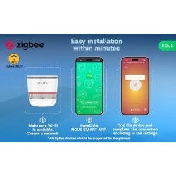 US E8 - Rilevatore di fumo Zigbee 3.0