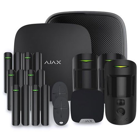 Ajax Kit 3 - Hub Alarm Hub 2 Plus y Accesorios Negro