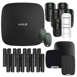 Ajax kit 4 - Centrale alarme Hub 2 Plus et accessoires noir
