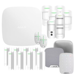 Ajax kit 4 - Centrale alarme Hub 2 4G et accessoires