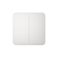 Ajax SOLOBUTTON2GANG - White 2-Button Switch for LightSwitch